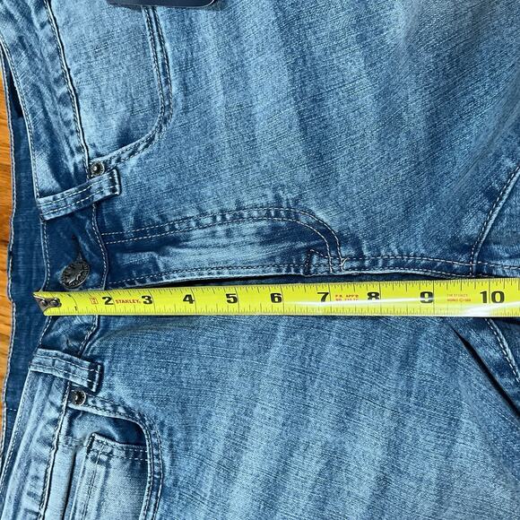 NWT Buffalo D Bitton Driven-X Relaxed Straight Stretch Jeans 32 Sandblasted Blue - Picture 10 of 13